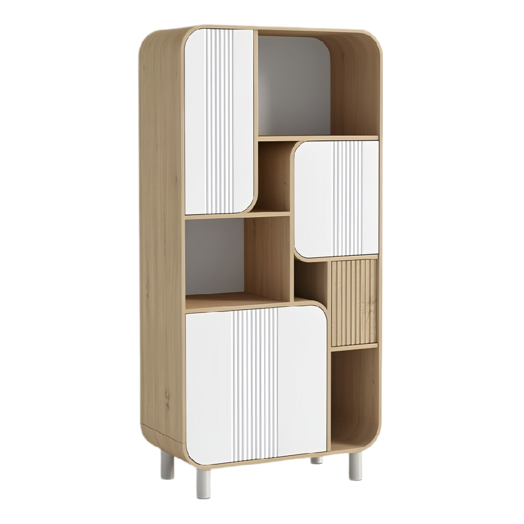 Moderne kast met open en gesloten compartimenten