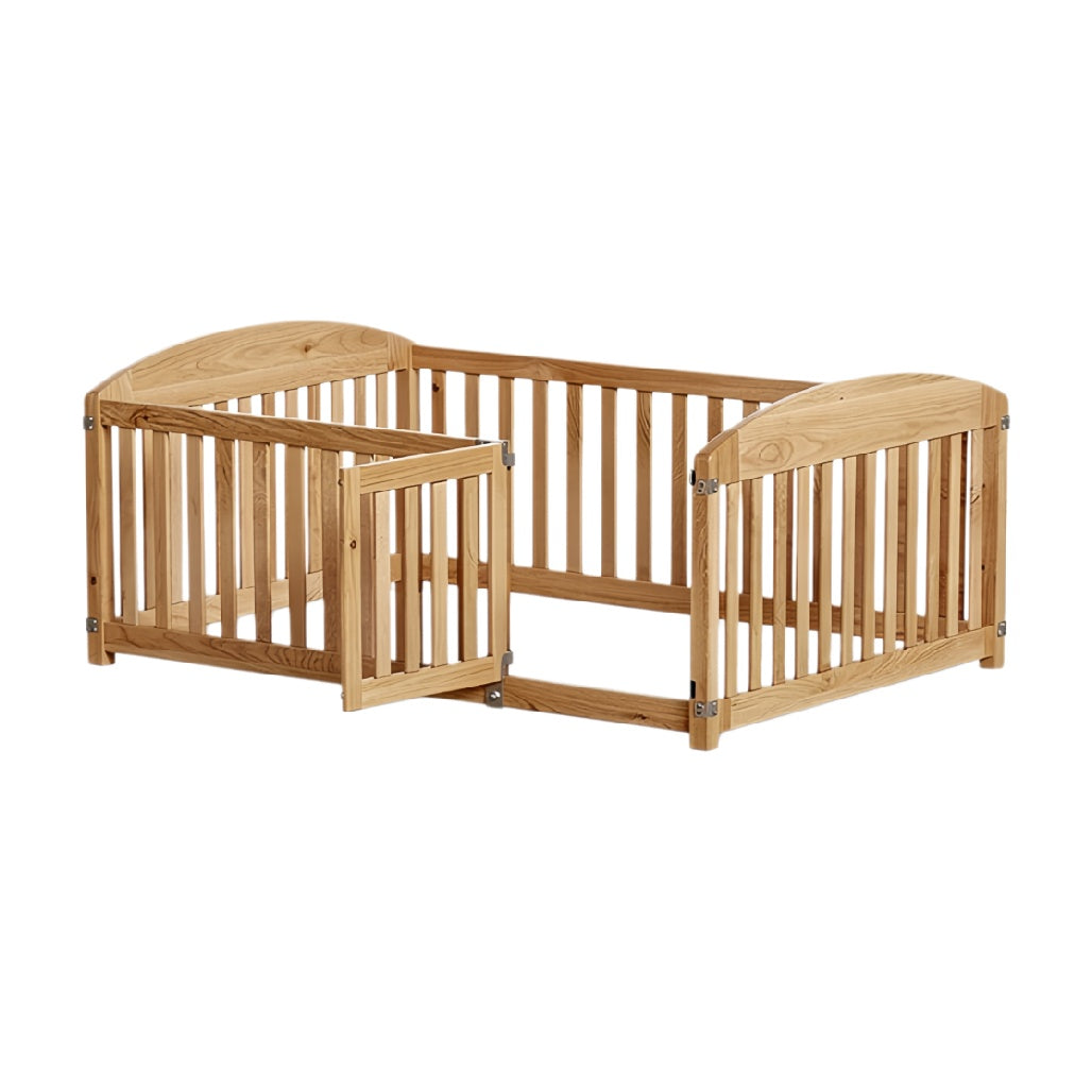 Houten Kinderbed met Afneembare Zijwand